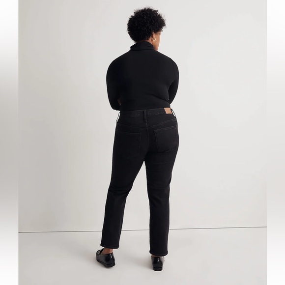 MADEWELL The Mid-Rise Perfect Vintage Jeans Sz 32 Clean Black Wash - Picture 2 of 13